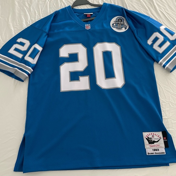 Mitchell & Ness Blue Detroit Lions Jersey